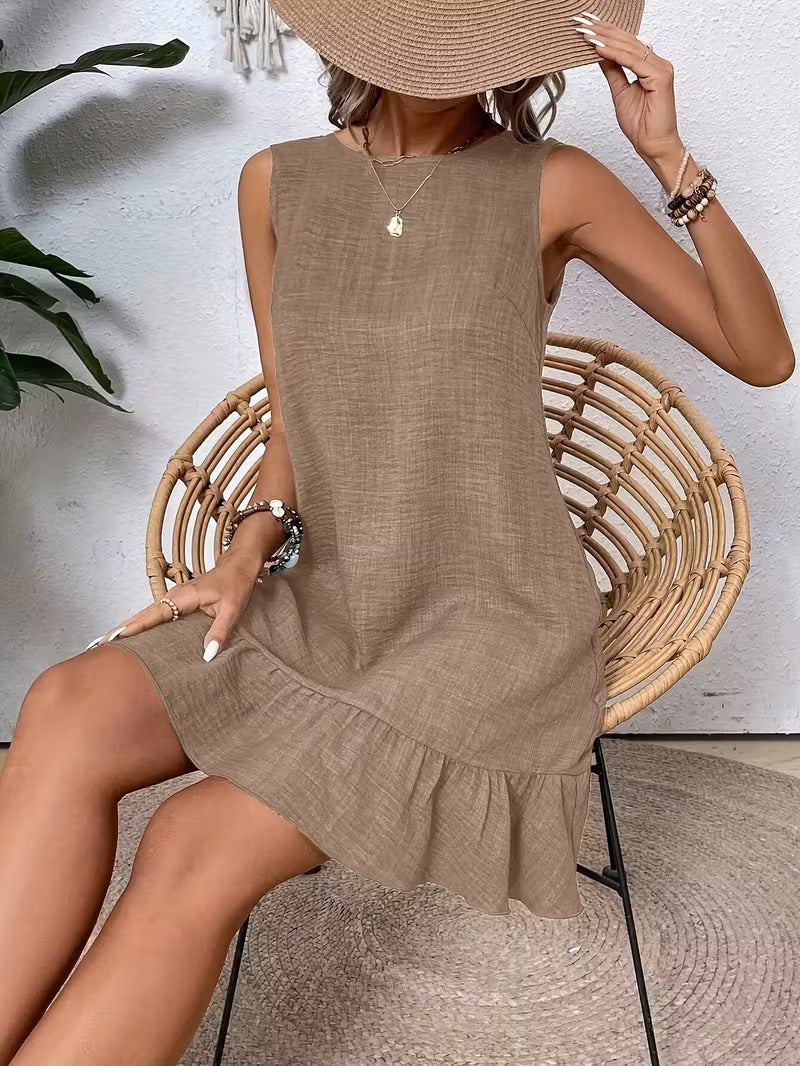 Sleeveless Backless Dress